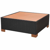 Thumbnail for 8-tlg. Garten-Lounge-Set mit Auflagen Poly Rattan Schwarz