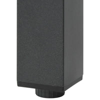 Thumbnail for Gartentisch Schwarz 80x80x74 cm Aluminium und Glas