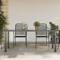 Thumbnail for Gartentisch Schwarz 190x90x74 cm Aluminium und Glas