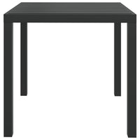 Thumbnail for Gartentisch Schwarz 80x80x74 cm Aluminium und WPC