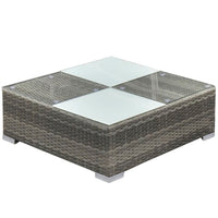Thumbnail for 5-tlg. Garten-Lounge-Set mit Kissen Poly Rattan Grau