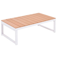 Thumbnail for 4-tlg. Garten-Lounge-Set mit Auflagen Aluminium und WPC