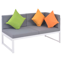 Thumbnail for 4-tlg. Garten-Lounge-Set mit Auflagen Aluminium und WPC