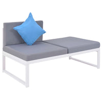 Thumbnail for 4-tlg. Garten-Lounge-Set mit Auflagen Aluminium und WPC