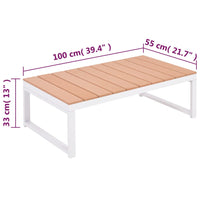 Thumbnail for 4-tlg. Garten-Lounge-Set mit Auflagen Aluminium und WPC