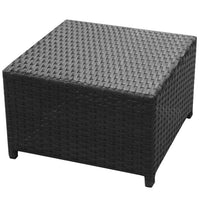 Thumbnail for 8-tlg. Garten-Lounge-Set mit Kissen Poly Rattan Schwarz