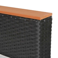 Thumbnail for 5-tlg. Garten-Lounge-Set mit Auflagen Poly Rattan Schwarz