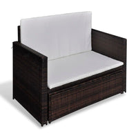 Thumbnail for Gartensofa Poly Rattan Braun