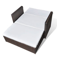 Thumbnail for Gartensofa Poly Rattan Braun