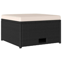 Thumbnail for 4-tlg. Garten-Lounge-Set mit Auflagen Poly Rattan Schwarz
