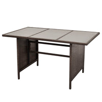 Thumbnail for 4-tlg. Garten-Lounge-Set mit Auflagen Poly Rattan Braun