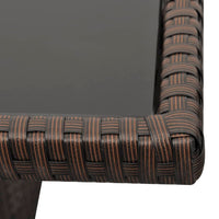 Thumbnail for 4-tlg. Garten-Lounge-Set mit Auflagen Poly Rattan Braun