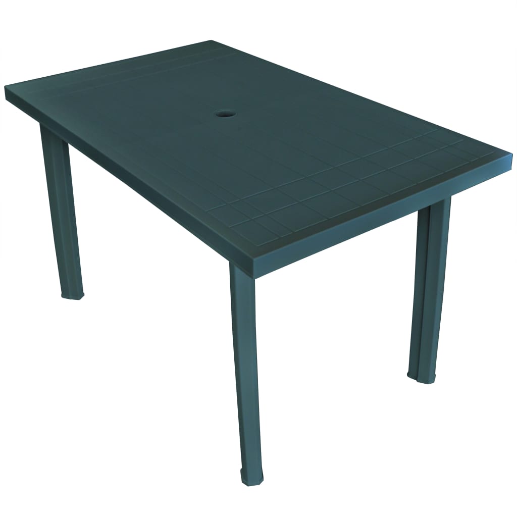 Gartentisch Grün 126 x 76 x 72 cm Kunststoff