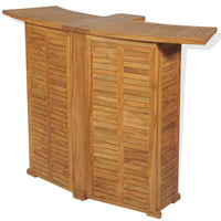 Thumbnail for Klappbarer Bartisch 155x53x105 cm Teak Massiv