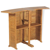 Thumbnail for Klappbarer Bartisch 155x53x105 cm Teak Massiv
