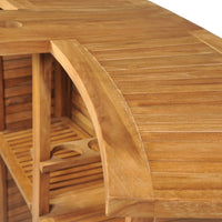Thumbnail for Klappbarer Bartisch 155x53x105 cm Teak Massiv