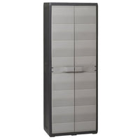 Thumbnail for Gartenschrank mit 3 Regalböden Schwarz und Grau