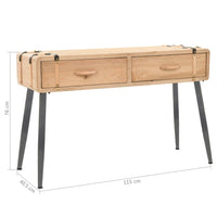 Thumbnail for Konsolentisch Massivholz Tanne 115x40,5x76 cm