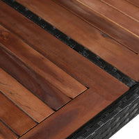 Thumbnail for Gartentisch 240x90x74 cm Poly Rattan und Massivholz Akazie