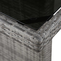 Thumbnail for Gartentisch 240x90x74 cm Poly Rattan und Glas
