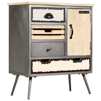 Thumbnail for Sideboard Massivholz Mango und Stahl 65x33x76 cm