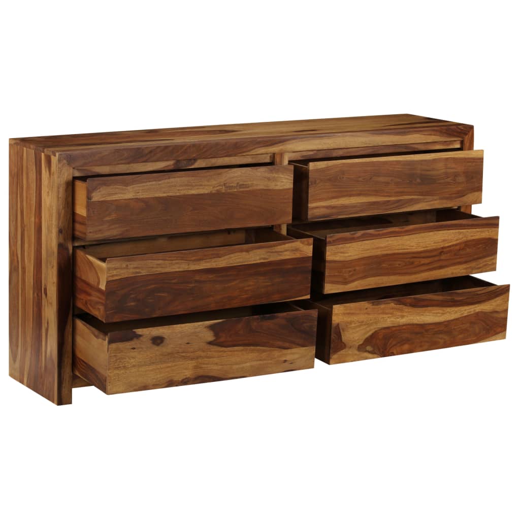 Schubladenschrank Massivholz Palisander 160×40×80 cm