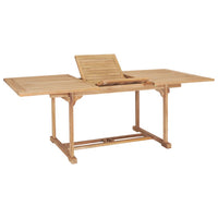 Thumbnail for Garten-Ausziehtisch 150-200x100x75 cm Massivholz Teak