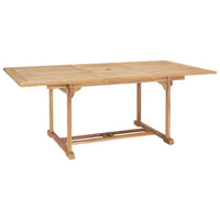 Thumbnail for Garten-Ausziehtisch 150-200x100x75 cm Massivholz Teak