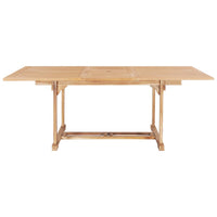 Thumbnail for Garten-Ausziehtisch 150-200x100x75 cm Massivholz Teak