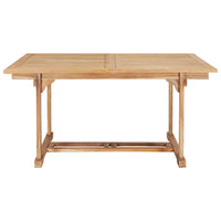 Thumbnail for Garten-Ausziehtisch 150-200x100x75 cm Massivholz Teak