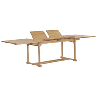 Thumbnail for Garten-Ausziehtisch 180-280x100x75 cm Massivholz Teak