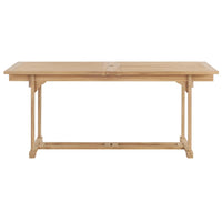 Thumbnail for Garten-Ausziehtisch 180-280x100x75 cm Massivholz Teak