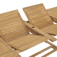 Thumbnail for Garten-Ausziehtisch 180-280x100x75 cm Massivholz Teak