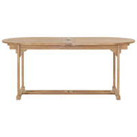 Thumbnail for Ausziehbarer Gartentisch 180-280x100x75 cm Massivholz Teak