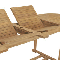 Thumbnail for Ausziehbarer Gartentisch 180-280x100x75 cm Massivholz Teak