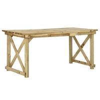 Thumbnail for Gartentisch 160x79x75 cm Holz