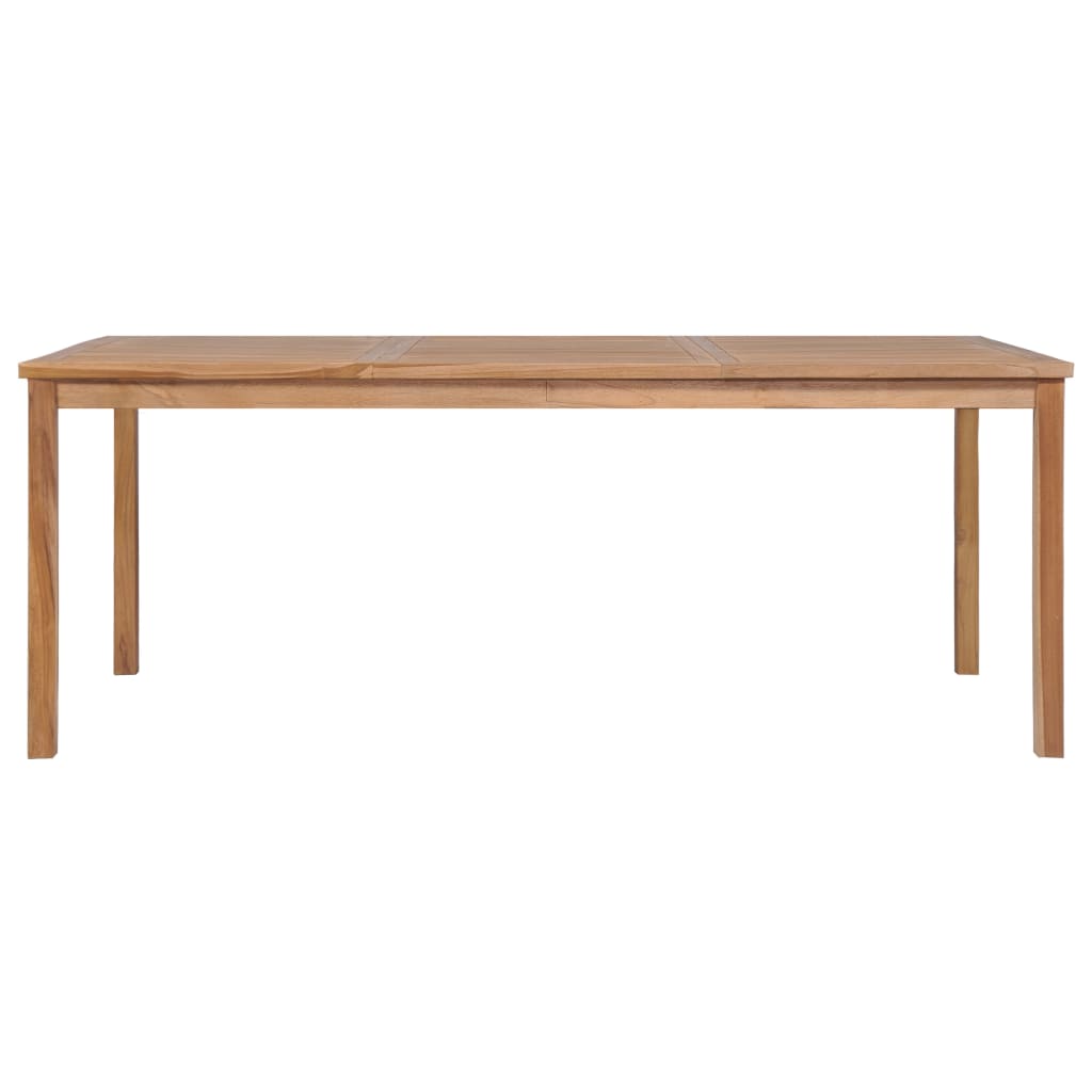 Gartentisch 200x100x77 cm Massivholz Teak
