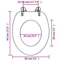 Thumbnail for Toilettensitz mit Soft-Close-Deckel MDF Stein-Design