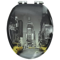 Thumbnail for Toilettensitz mit Soft-Close-Deckel MDF New York Design