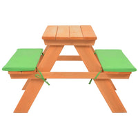 Thumbnail for Kinder-Picknicktisch mit Bänken 89×79×50 cm Massivholz Tanne