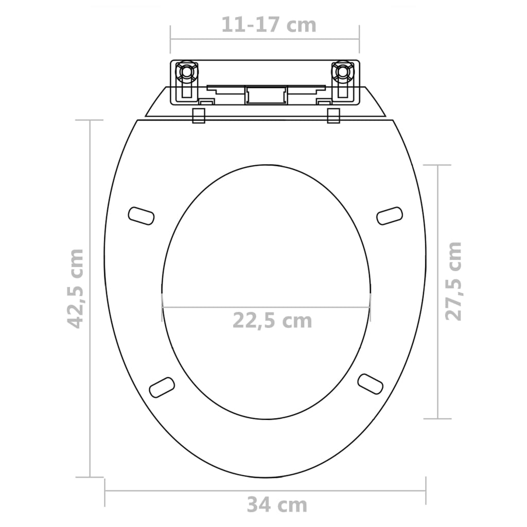 Toilettensitze mit Absenkautomatik 2 Stk. Kunststoff Weiß