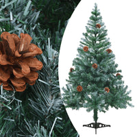 Thumbnail for Künstlicher Weihnachtsbaum mit Tannenzapfen gefrostet 150 cm