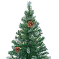 Thumbnail for Künstlicher Weihnachtsbaum mit Tannenzapfen gefrostet 150 cm