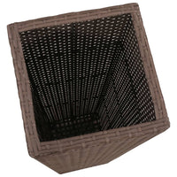 Thumbnail for Blumenkübel 3 Stk. Polyrattan Braun
