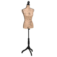 Thumbnail for Damenbüste Schneiderpuppe Büste Torso Angezogen Mannequin Jute