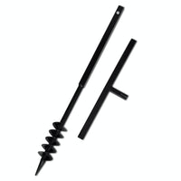 Thumbnail for Bohrer mit Griff 80 mm Doppelspirale Schwarz