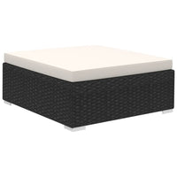 Thumbnail for 6-tlg. Garten-Lounge-Set mit Auflagen Poly Rattan Schwarz