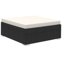 Thumbnail for 8-tlg. Garten-Lounge-Set mit Auflagen Poly Rattan Schwarz