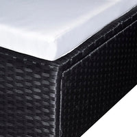 Thumbnail for 6-tlg. Garten-Lounge-Set mit Auflagen Poly Rattan Schwarz