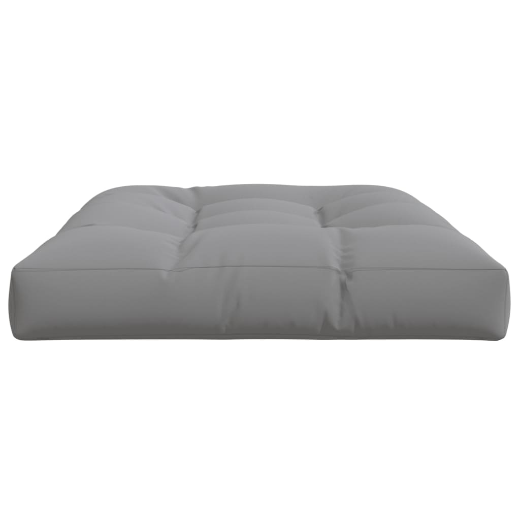 Palettenkissen 120x80x12 cm Grau Stoff
